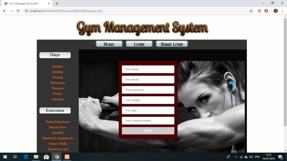 Gym Management System In PHP With Source Code